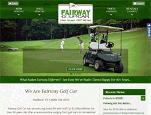 Tablet Screenshot of fairwaygolfcar.net